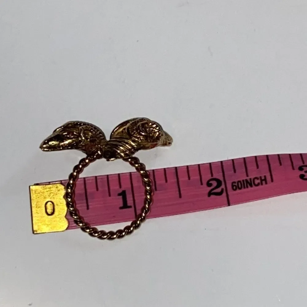Vintage Ring Aries ♈️ Tone Gold Unisex
